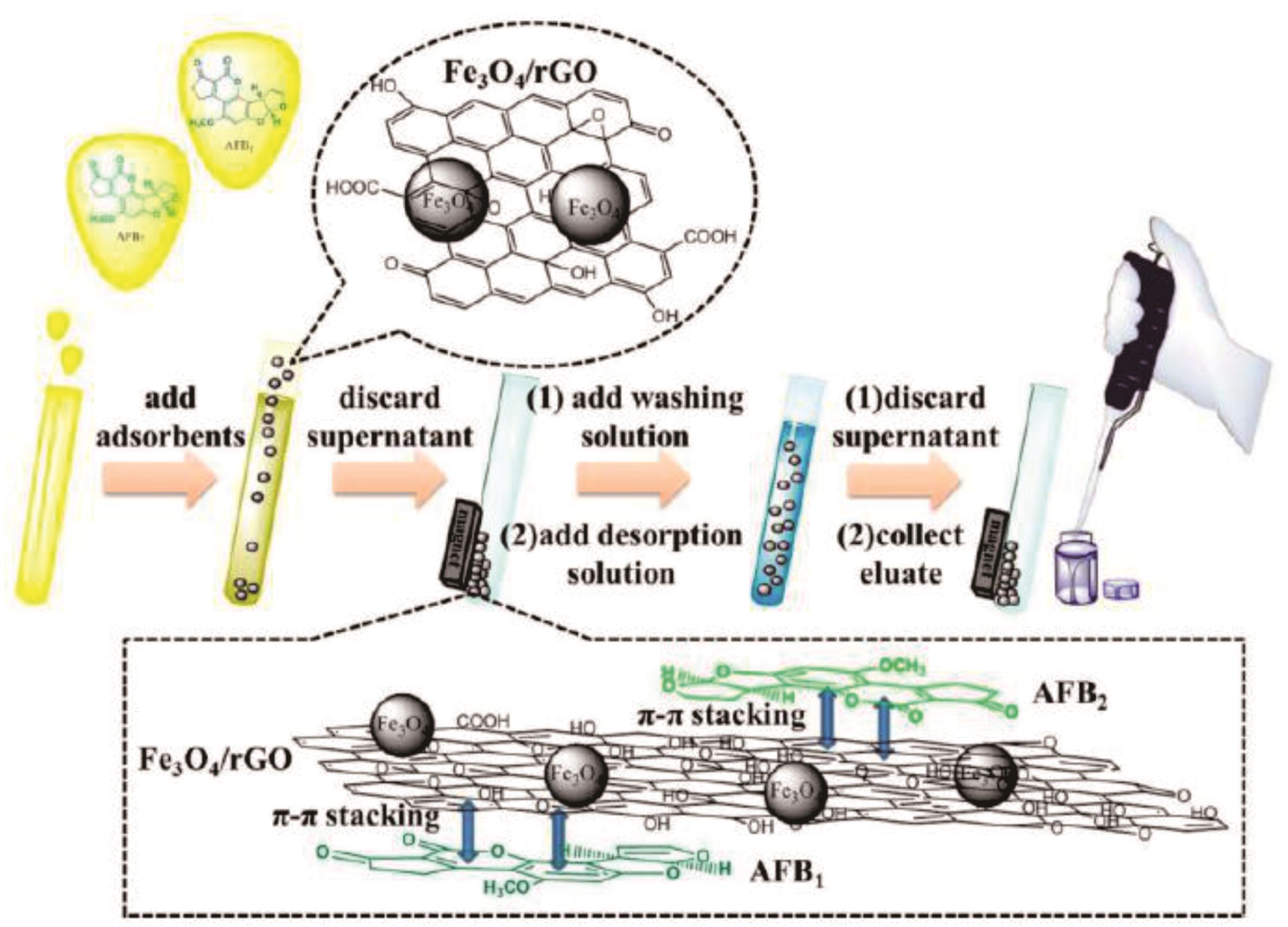 Solid phase extraction based on sample preparation for grain, oilseed and their products